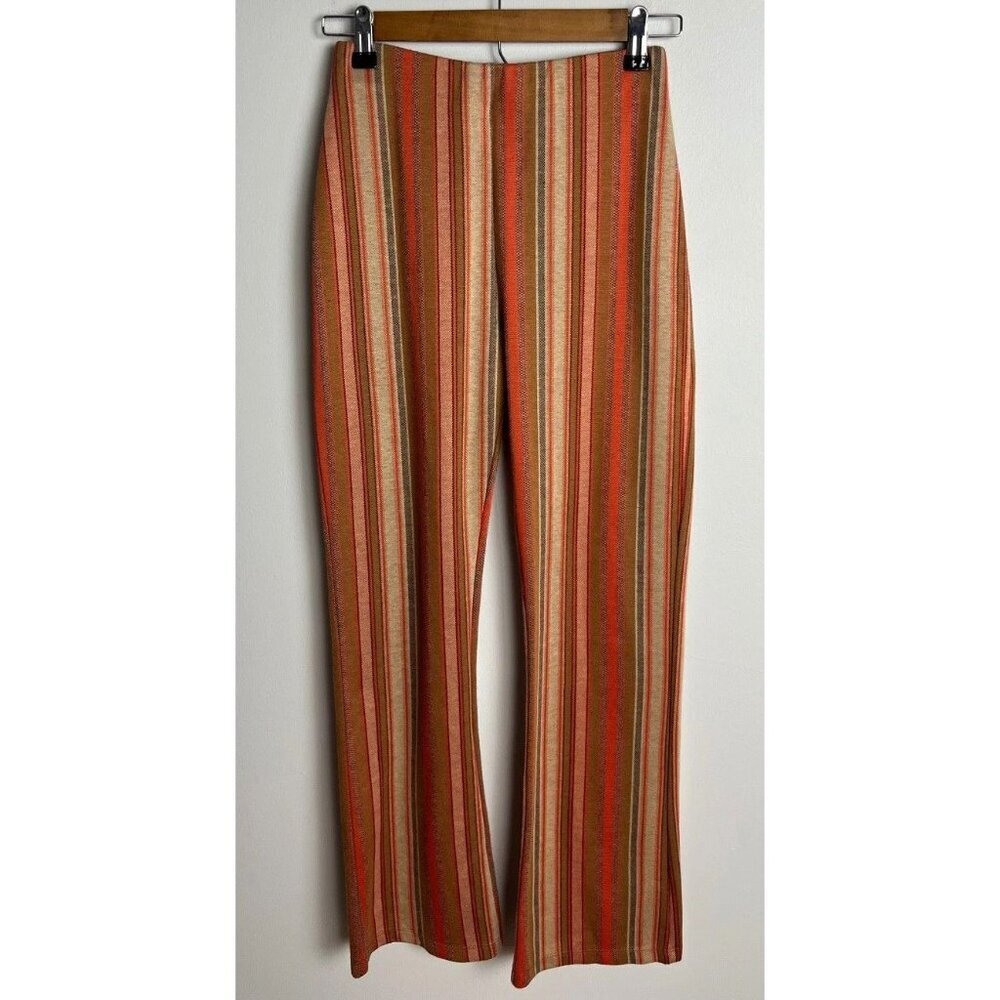 Urban Outfitters UO Cara High Waisted Kick Flare Striped Trousers Size S Women’s